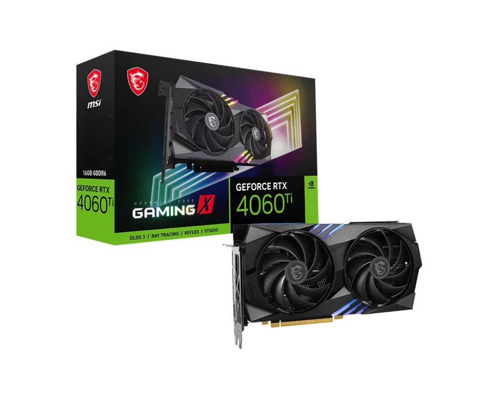 MSI GeForce RTX 4060 Ti Gaming X 16 Gt -näytönohjain