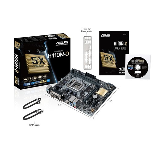 Asus H110M-D, mATX -emolevy