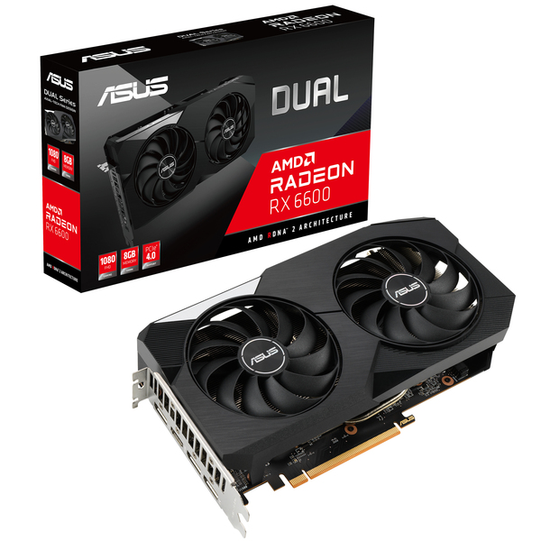 Asus Radeon RX 6600 Dual 8 Gt -n&auml;yt&ouml;nohjain