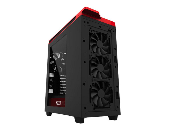NZXT H440W New Edition Silent Ultra - Matt Black/Red Window Midi Tower