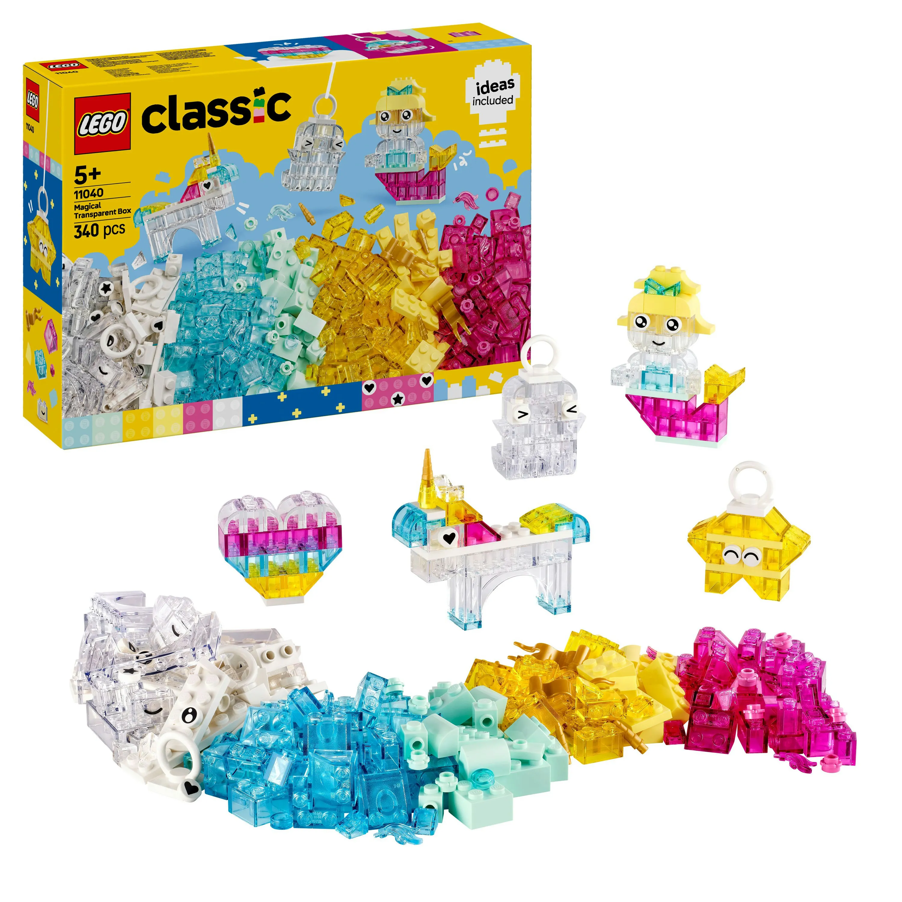 LEGO Classic Transparenta Klossar Magisk L&aring;da 11040