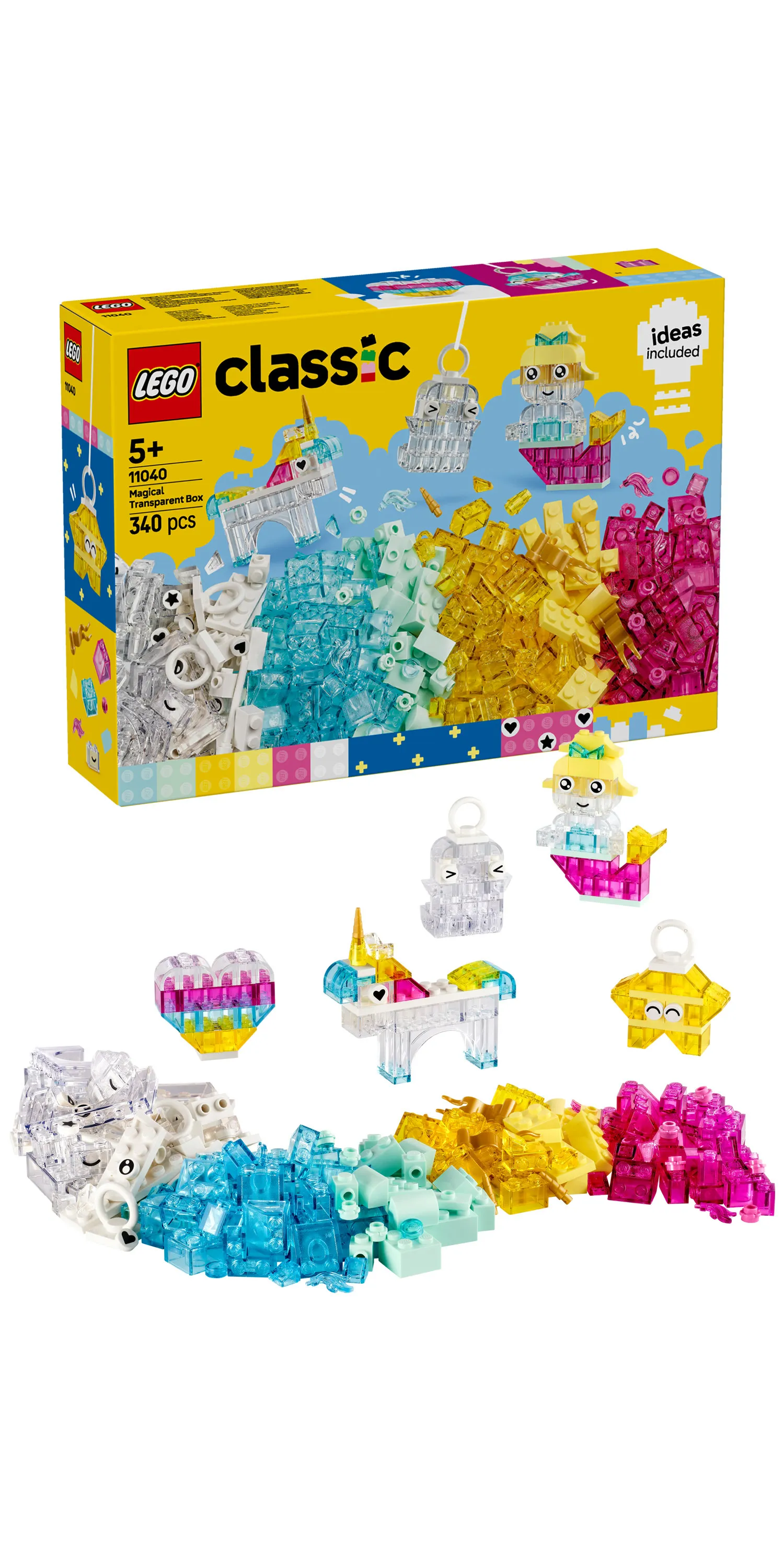 LEGO Classic Transparenta Klossar Magisk L&aring;da 11040
