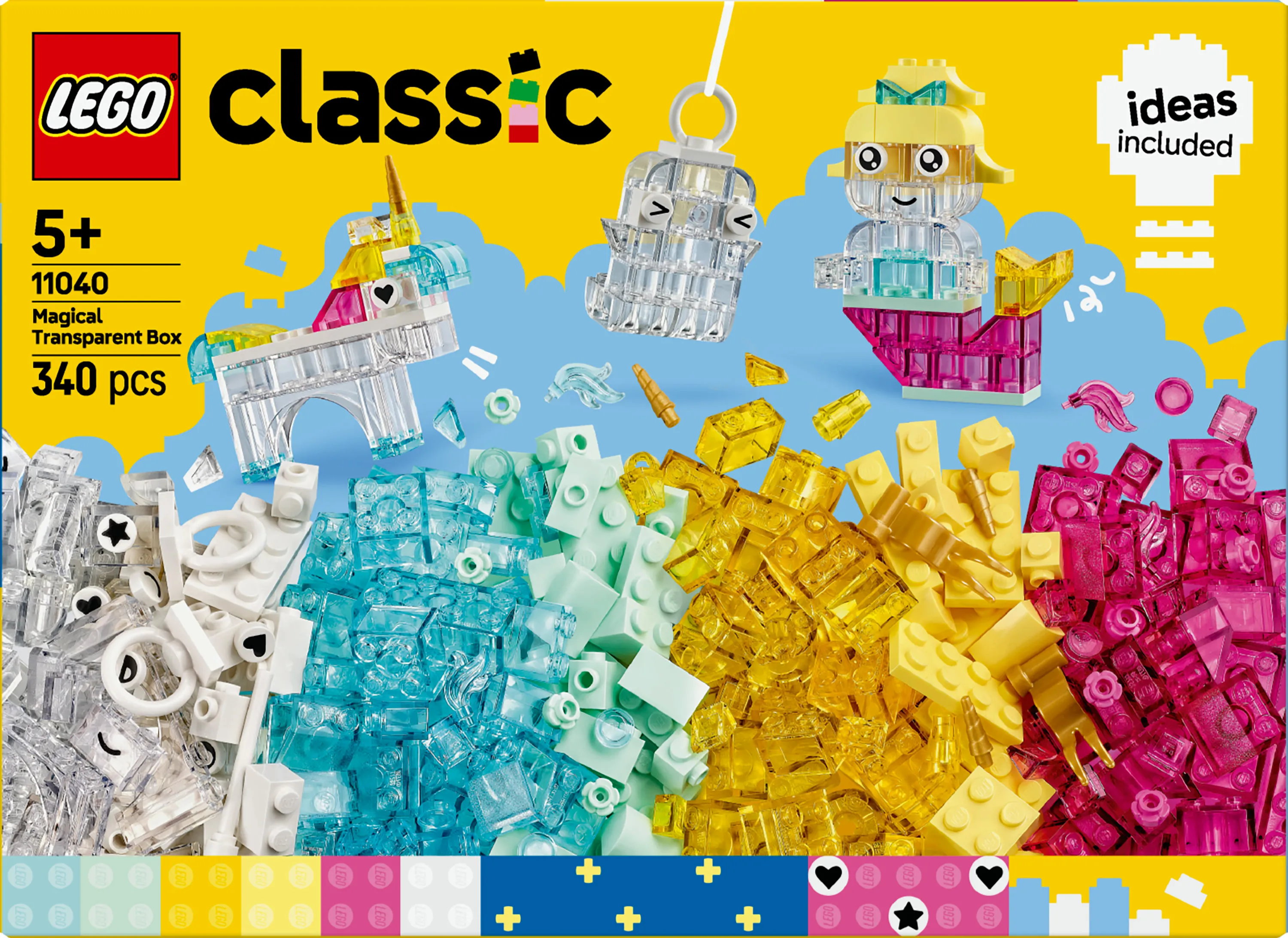 LEGO Classic Transparenta Klossar Magisk L&aring;da 11040