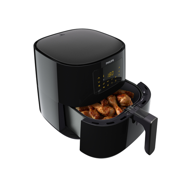 Philips Essential HD9280 Airfryer XL Airfryer 2kW Mørk sølv/sort