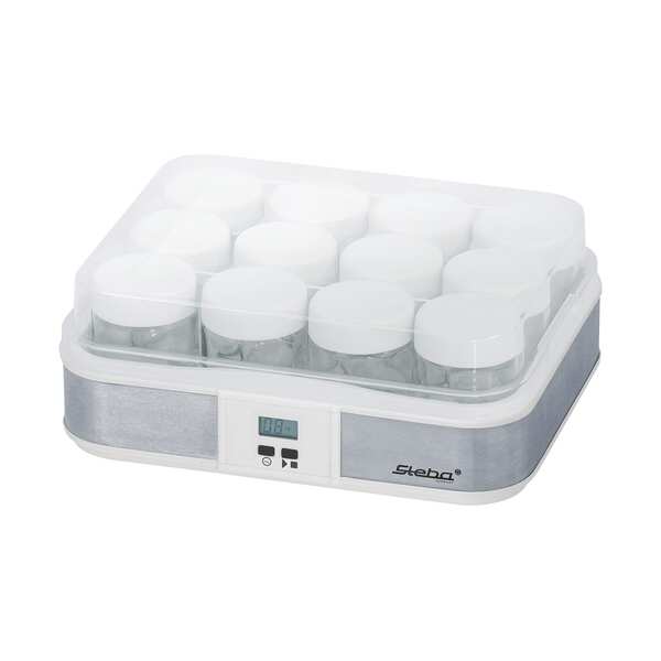 Steba JM 2 Yogurt Maker, 2.4 L, 21 W, Stainless steel/White