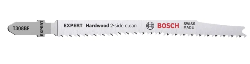 Bosch EXPERT Jigsaw Blades T308BF Hardwood 2-side clean