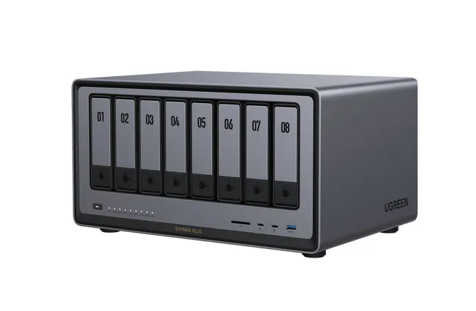 UGREEN NASync DXP8800Plus - N&auml;tverkslagringsenhet, Gr&aring;
