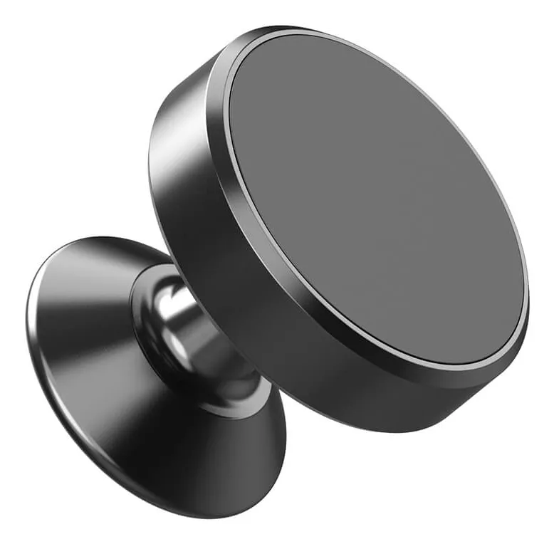 GEAR Mobilh&aring;llare Magnetisk Svart Puck med Sj&auml;lvh&auml;ftande Tejp