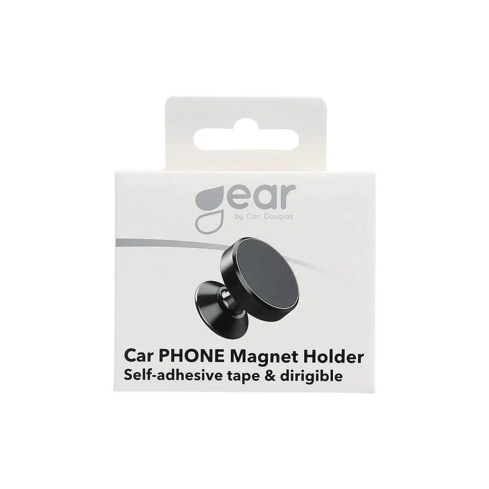 GEAR Mobile Holder Magnetic Black Puck with self-adhesive tape