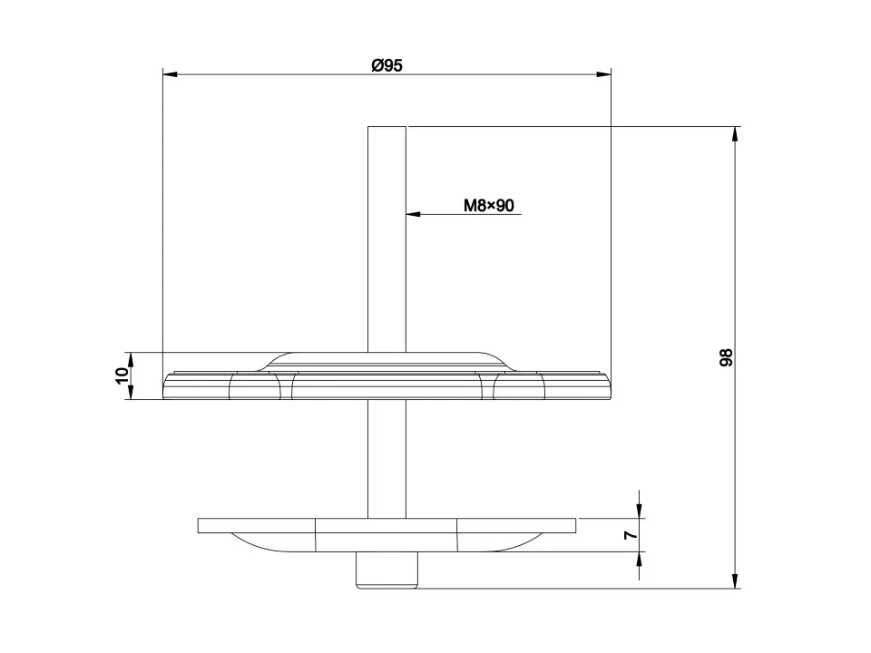 Multibrackets M VESA Deskmount Officeline