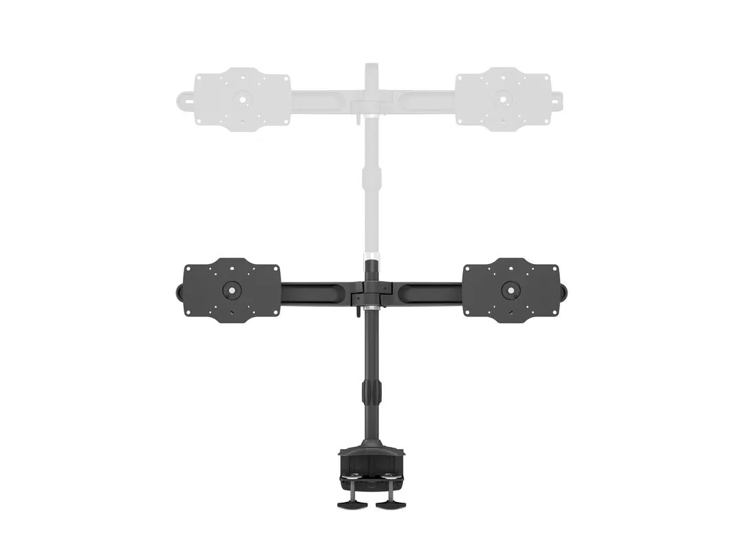 Multibrackets M VESA Desktopmount Dual Desk Mount, for 2 monitors, 24-34", 15kg, Black