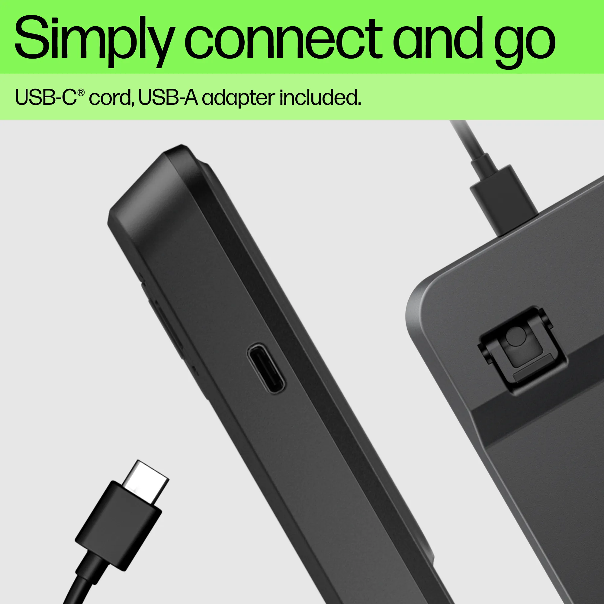 HP 405 Multi-Device Backlit tangentbord, svart