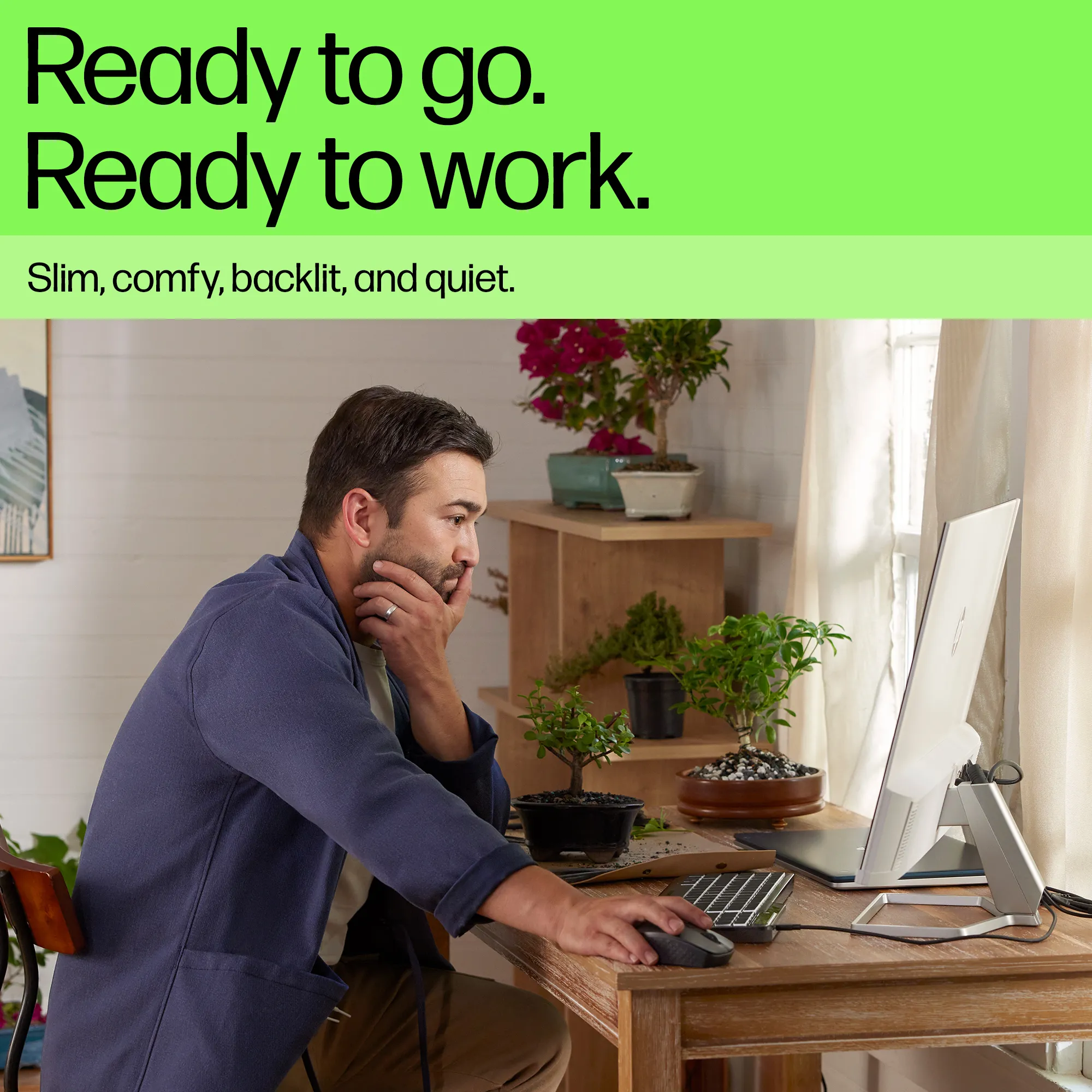 HP 405 Multi-Device Backlit tangentbord, svart