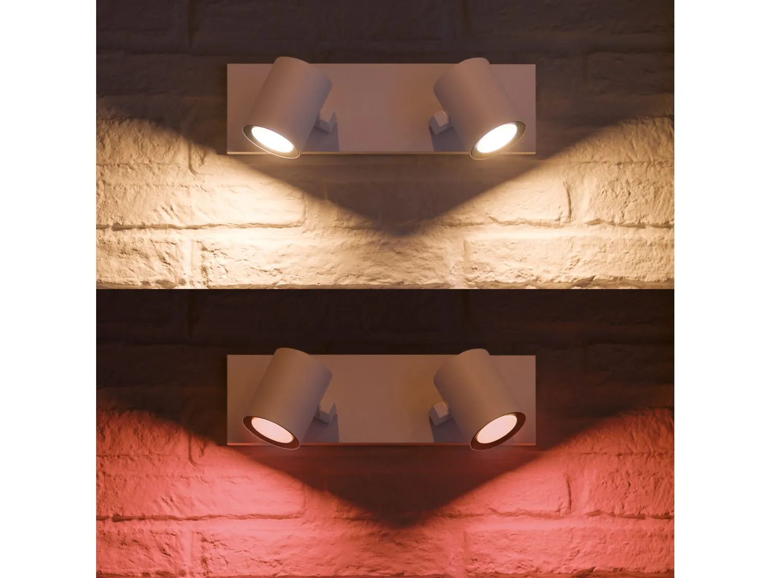 PHILIPS HUE ARGENTA PLATE/SPIRAL WHITE 2X5.7W, 240V