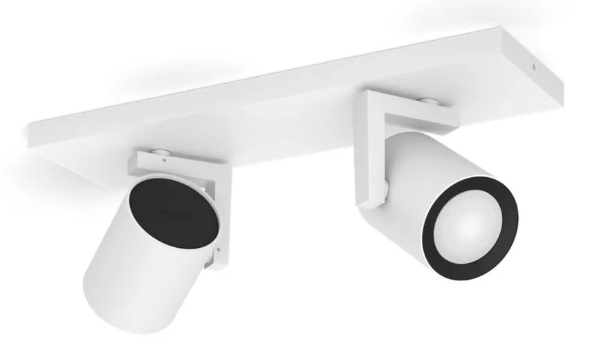 PHILIPS HUE ARGENTA PLATE/SPIRAL WHITE 2X5.7W, 240V
