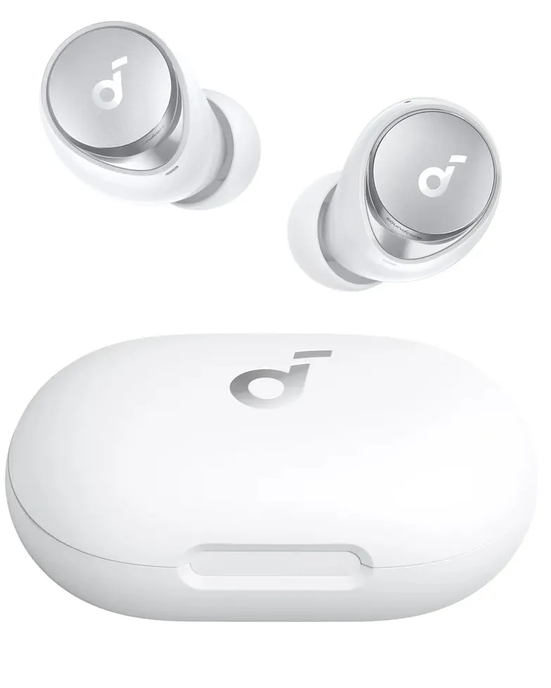 Anker Soundcore Space A40 tr&aring;dl&ouml;sa in-ear h&ouml;rlurar, vit