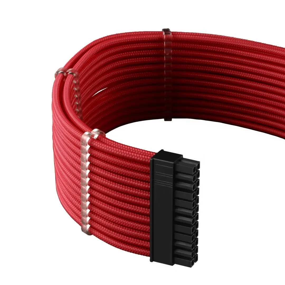 CableMod C-Series PRO ModMesh, n&auml;taggregatets kabelkit, r&ouml;d