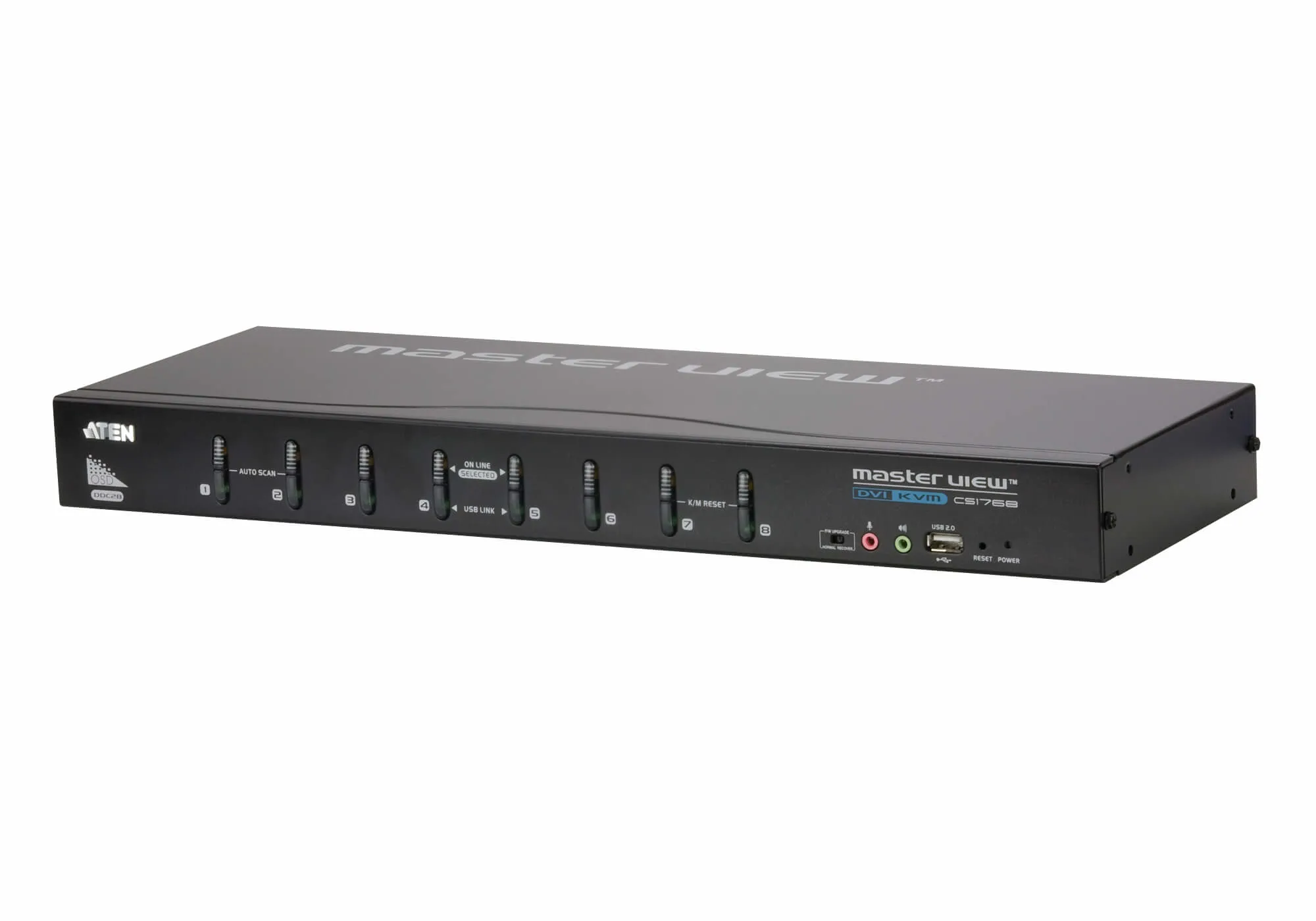 8 port USB  DVI-I KVM + Audio