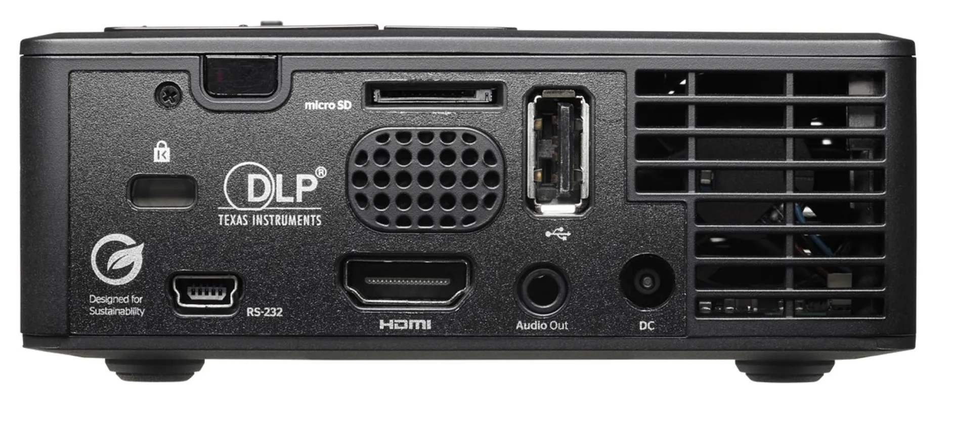 Optoma ML750i Android 9.0 DLP WXGA 450 ANSI lm portabel LED-projektor, svart, vit