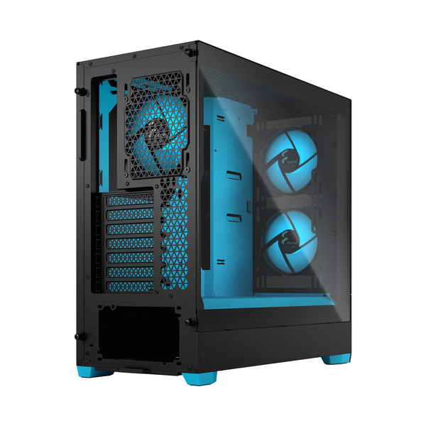 Fractal Design Pop Air RGB - Mid Tower case with window, Cyan Core / Clear Tint
