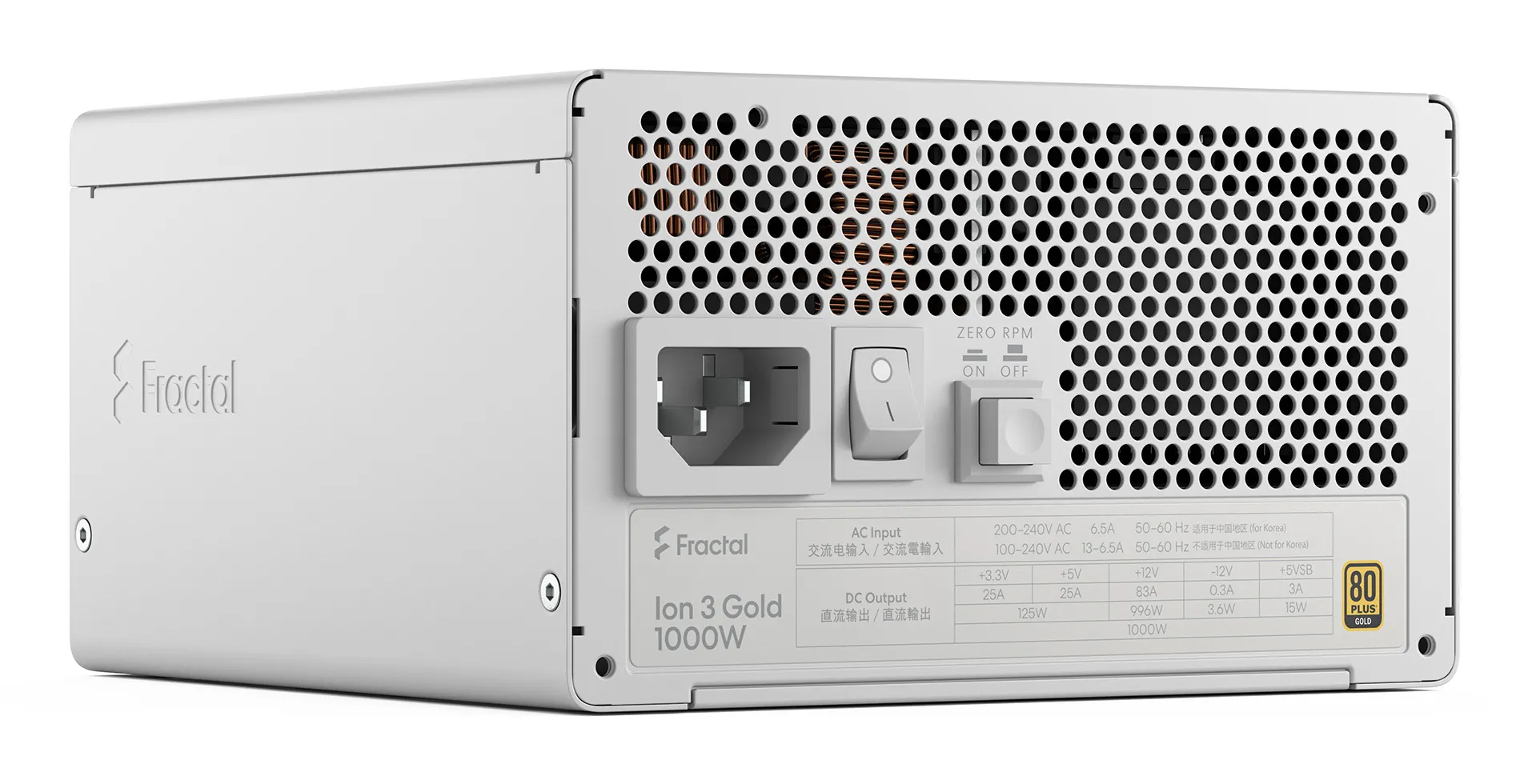 Fractal Design Ion 3 Gold 1000W - PSU, 80 Plus Gold