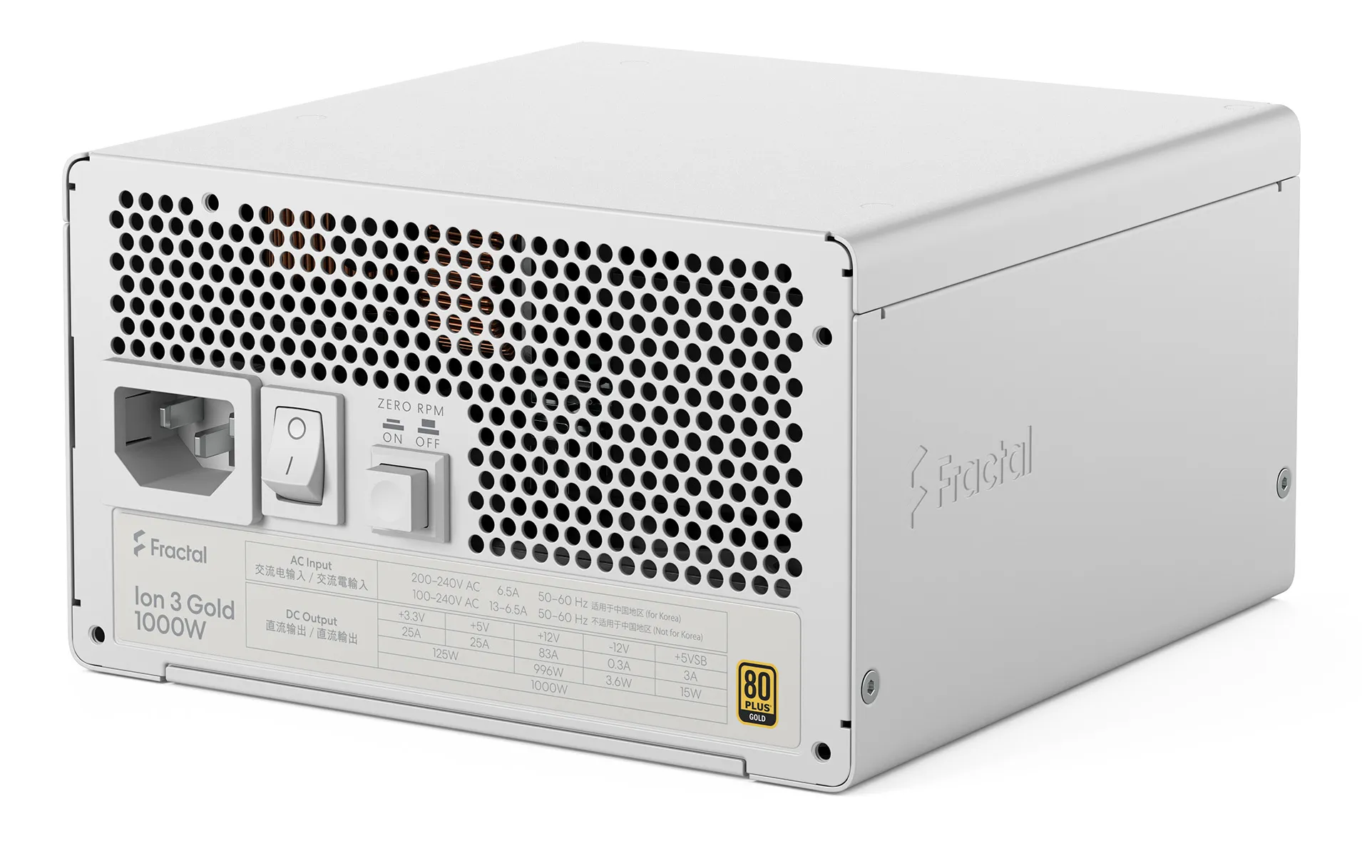 Fractal Design Ion 3 Gold 1000W - PSU, 80 Plus Gold
