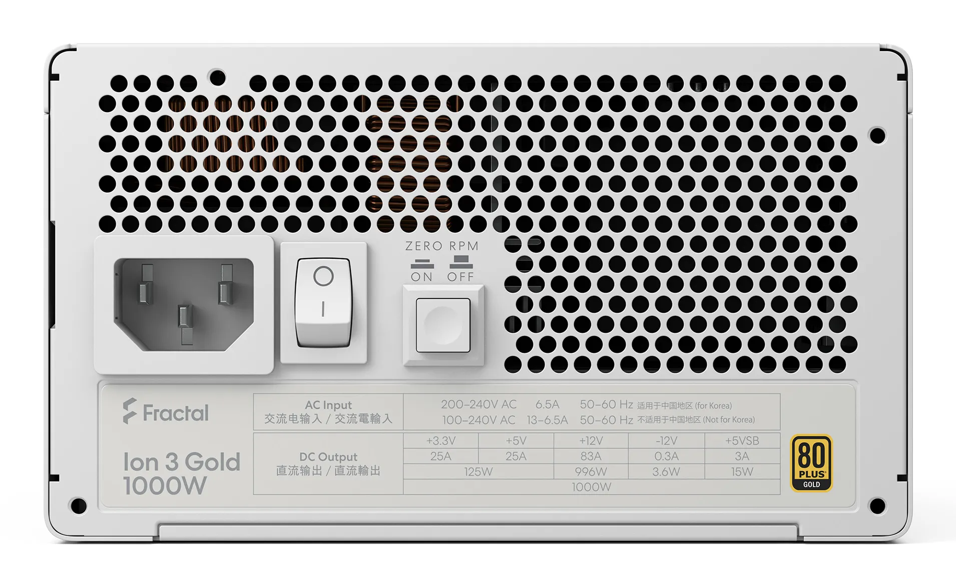 Fractal Design Ion 3 Gold 1000W - PSU, 80 Plus Gold