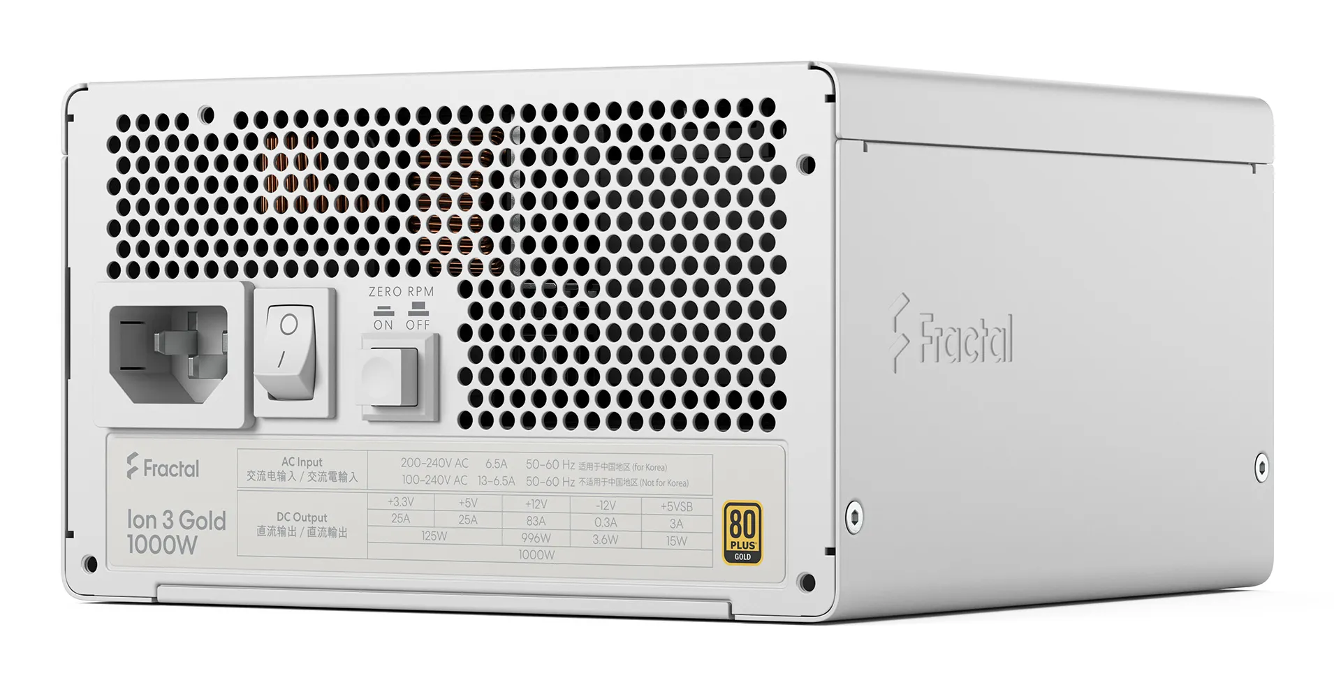 Fractal Design Ion 3 Gold 1000W - PSU, 80 Plus Gold