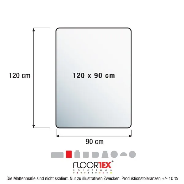 Advantage Budget stolmatta PVC 90x120 cm för hårda golv