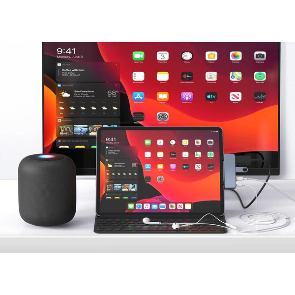 Hyper - HyperDrive 4-in-1 USB C Hub for iPad Pro (Space Gray)
