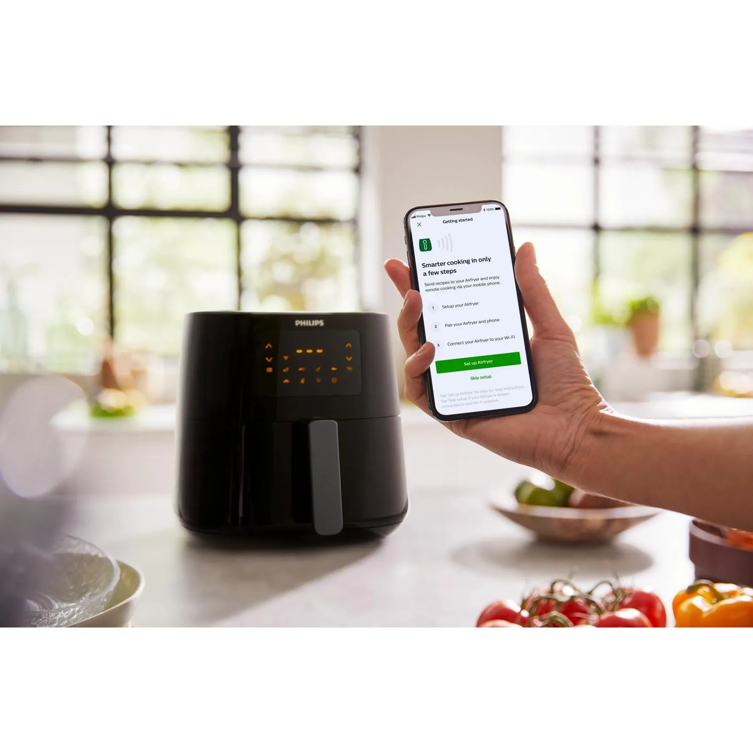 Philips Essential 5000 Series HD9280/70, 6,2 l, 1,2 kg, 2000 W, airfryer, musta