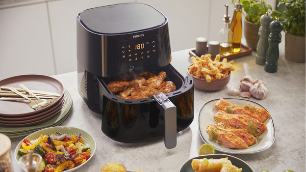 Philips Essential HD9280 Airfryer XL Airfryer 2kW M&oslash;rk s&oslash;lv/sort