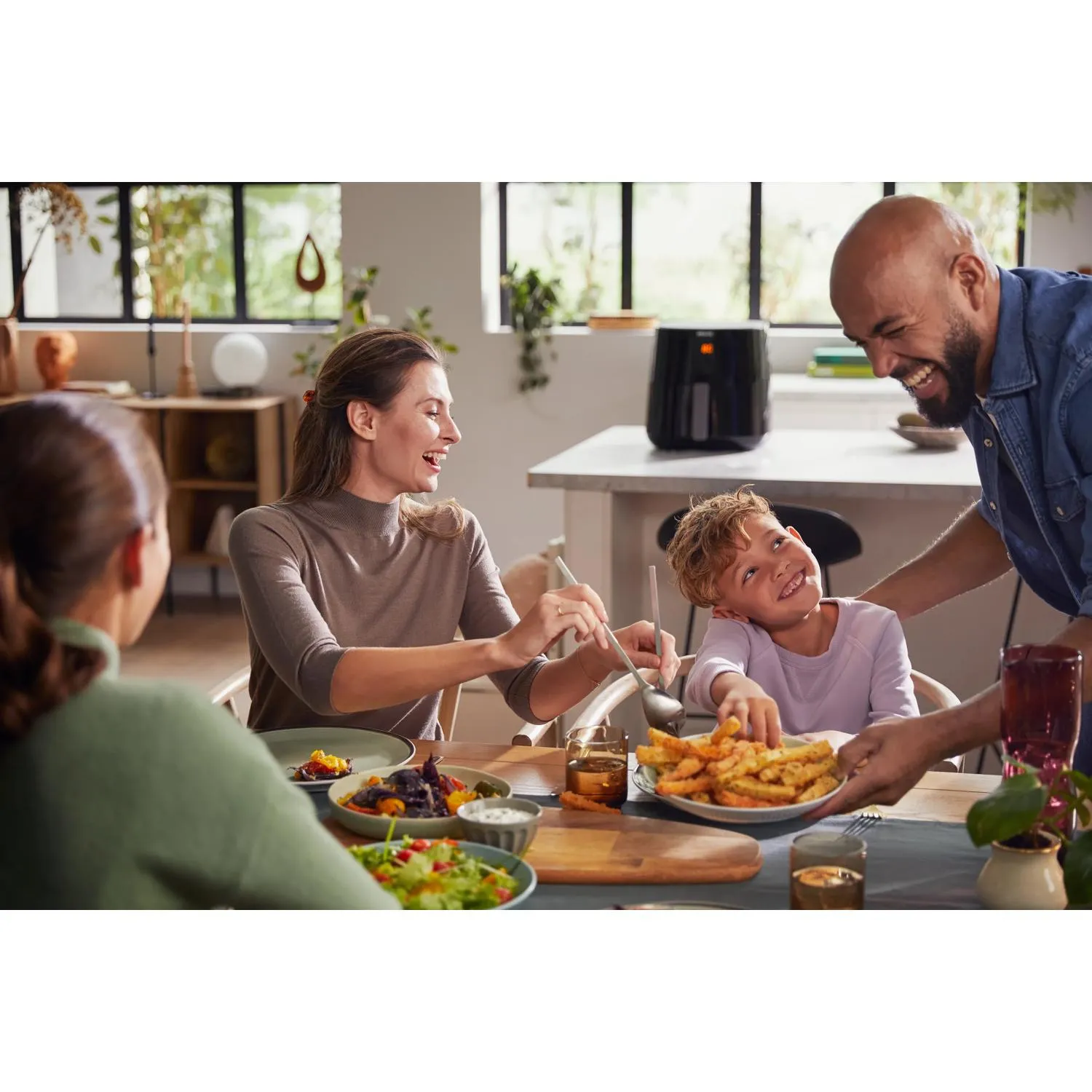 Philips Essential 5000 Series HD9280/70, 6,2 l, 1,2 kg, 2000 W, airfryer, musta