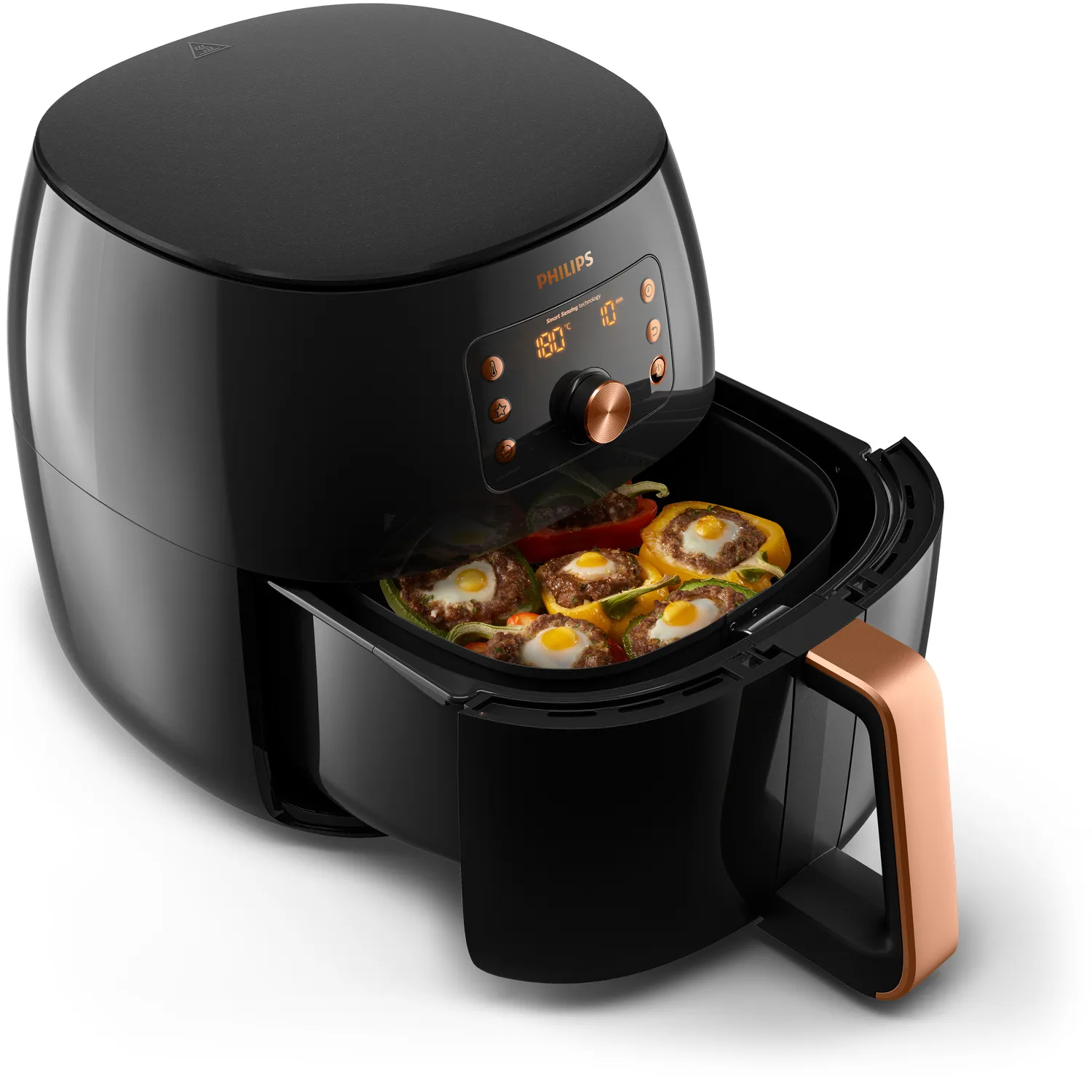 Philips Premium Collection HD9867 Airfryer XXL -kiertoilmakypsennin, Musta,