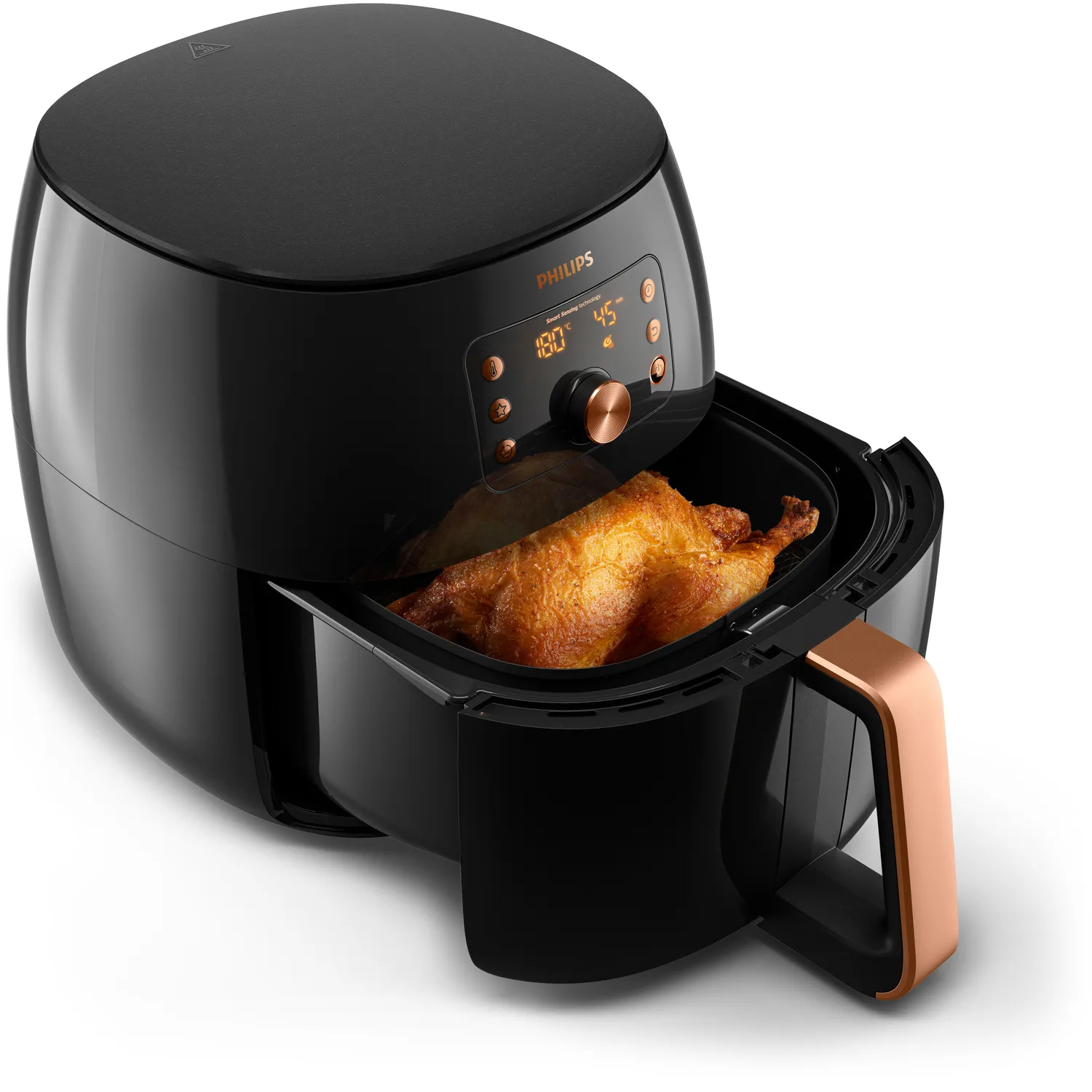 Philips Premium Collection HD9867 Airfryer XXL -kiertoilmakypsennin, Musta,