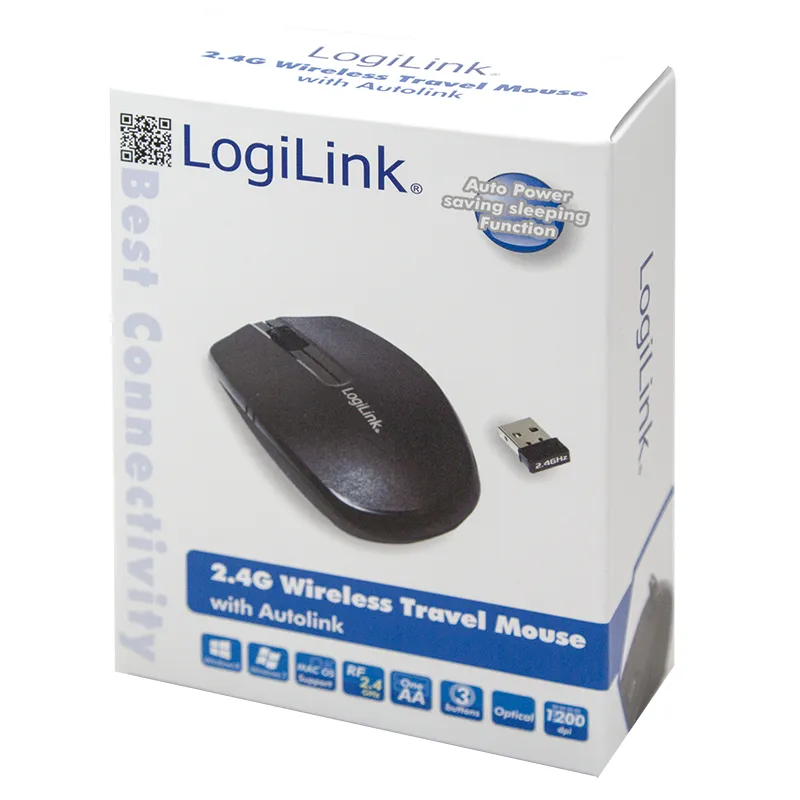 Logilink Wireless -langaton hiiri, Musta