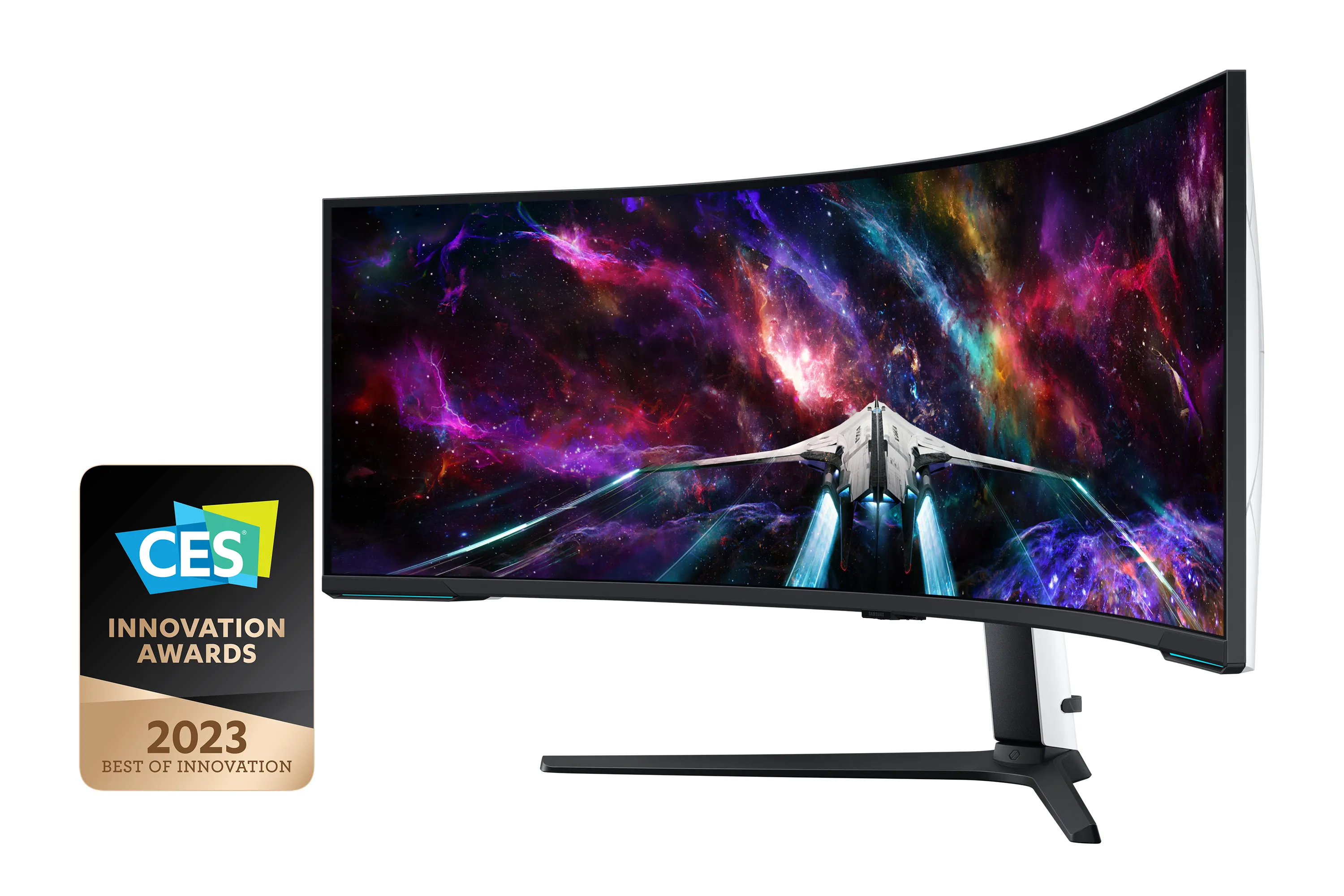 Samsung Odyssey Neo G95NC 57&quot; Dual UHD, QLED -kaareva pelin&auml;ytt&ouml;