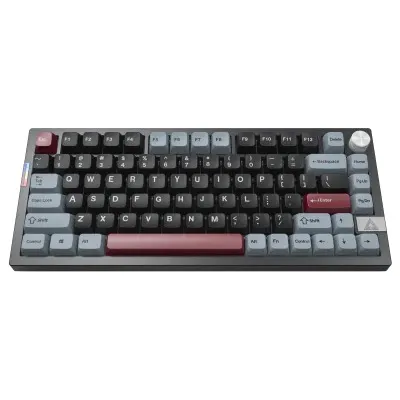 Montech Mkey PRO 75% - Darkness Gateron G Pro 3.0 Brown -pelinäppäimistö, musta/punainen