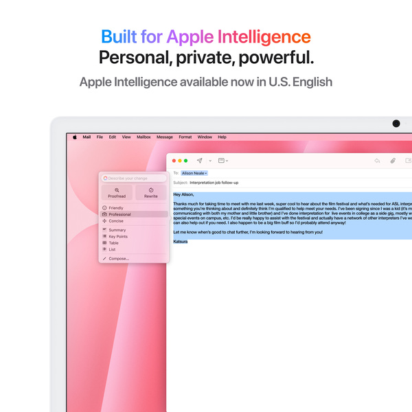 Apple iMac 24" (M4 10C / 10C), 24 Gt, 512 Gt, MacOS - All-in-one, Pinkki