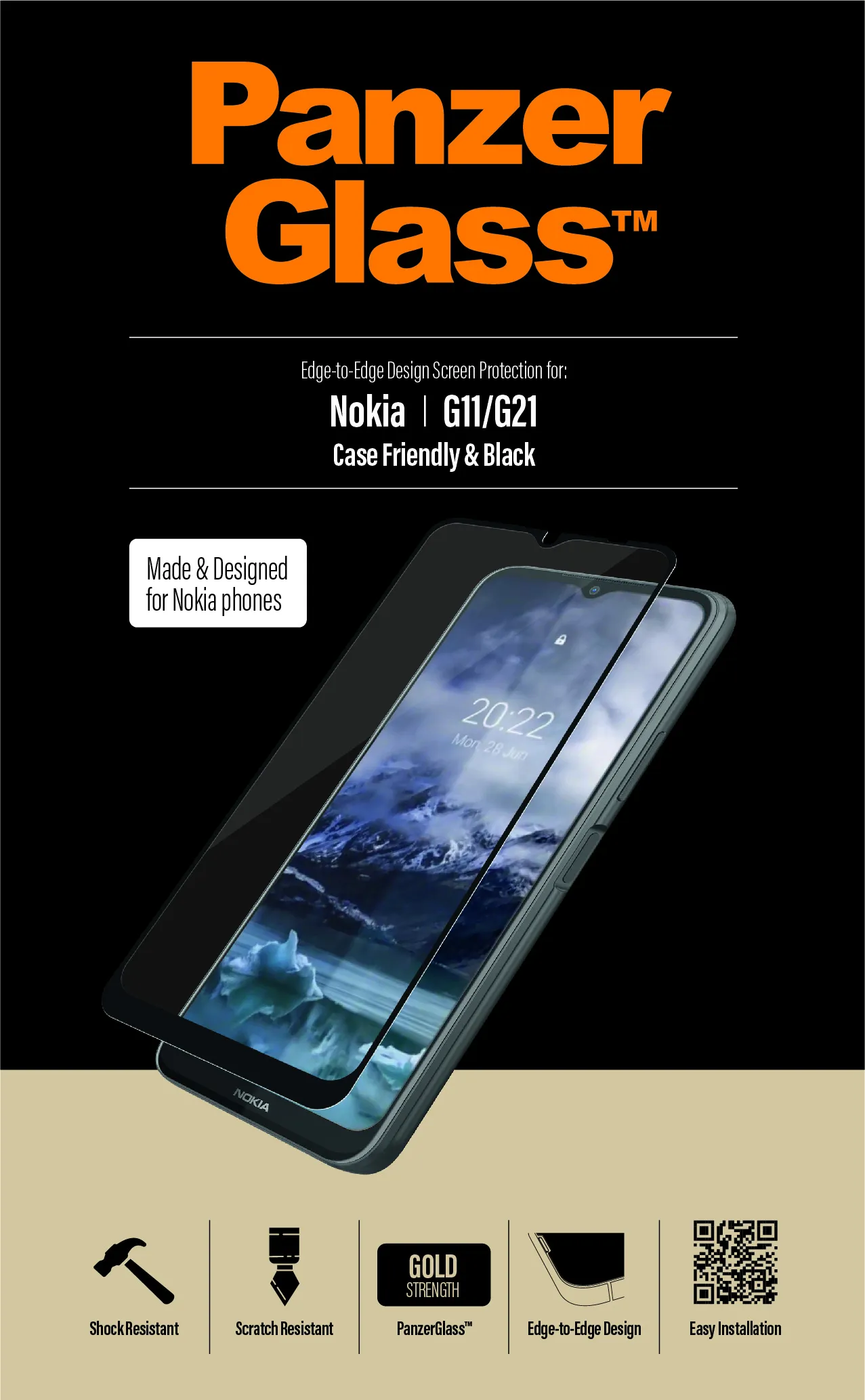 PanzerGlass Case Friendly, Nokia G11/G21 -panssarilasi