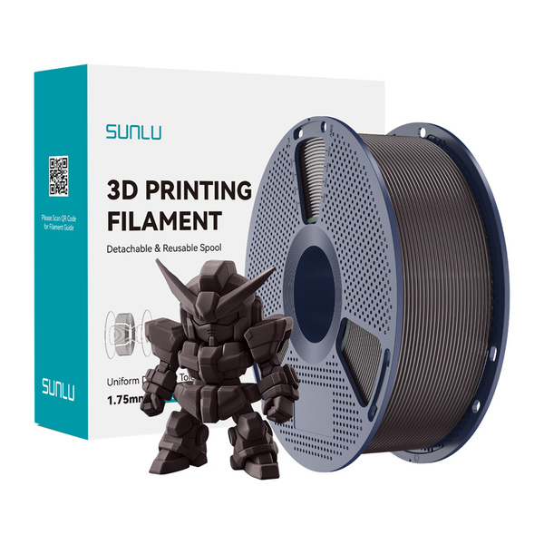 SUNLU PLA+ 2.0 1.75 mm, 1 kg 3D Printer Filament, Roasted Chestnut