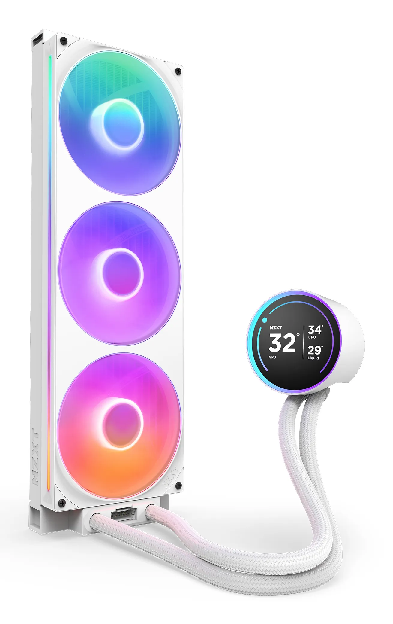 NZXT Kraken 420 Elite V2 RGB - liquid cooler, White