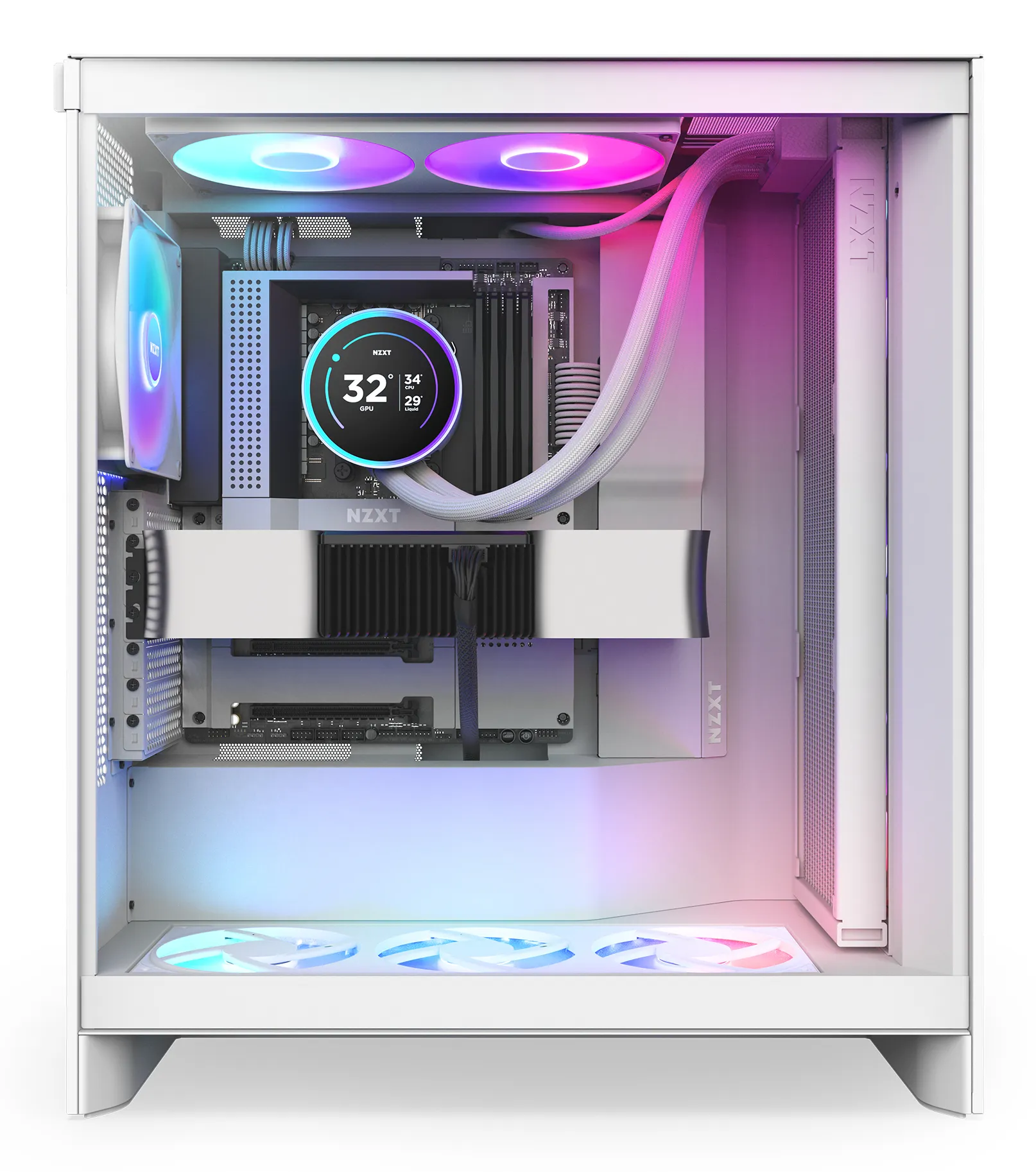 NZXT Kraken 420 Elite V2 RGB - liquid cooler, White