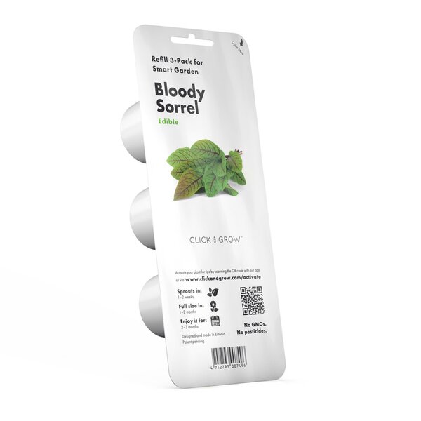 Click and Grow Smart Garden Refill 3-pack - Bloody Sorrel