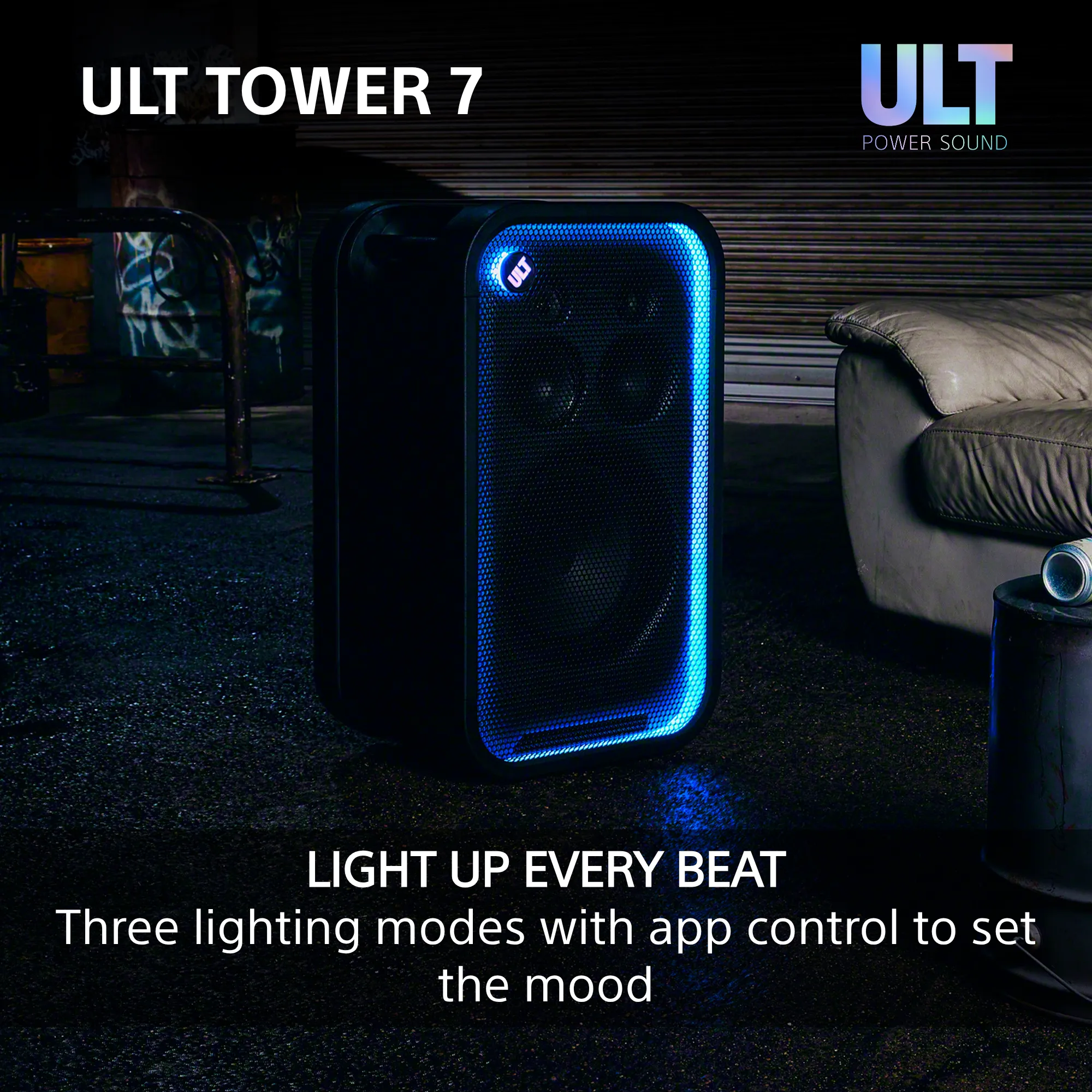 SONY ULT Tower 7 Wired &amp; Wireless Party Speaker, Black