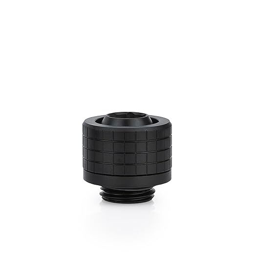 Thermal Grizzly DeltaMate Fitting ST13, Soft-Tube Compression Fitting, 13/10 mm, Black