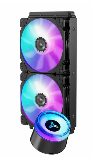 Jonsbo ANGELEYES TW2-240 Pro COLOR, RGB -nestejäähdytysjärjestelmä, musta