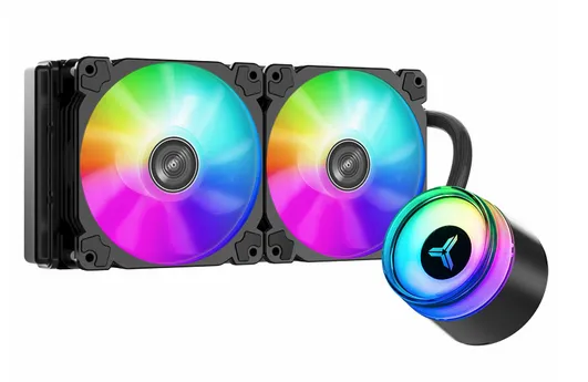 Jonsbo ANGELEYES TW2-240 Pro COLOR, RGB -nestejäähdytysjärjestelmä, musta