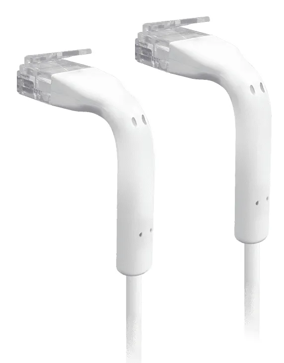 Ubiquiti UniFi Ethernet Patch Cable Bendable booted RJ45 0.1m White 50-pack