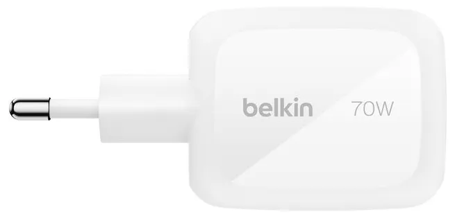 Belkin BoostCharge Pro 3-Port GaN Wall Charger 70W - Power adapter, White